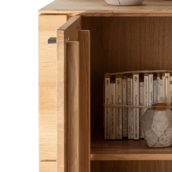 Wohnen 97x86x42 Massivholz Kommode mit zwei Türen - Emelyas