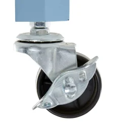 Wohnen 46x48x46 Metall Beistelltisch in Petrol Blau - Fotios