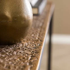 Wohnen Telefontische*75x75x25 Metall Konsolentisch in Bronze - Christine