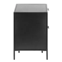 Wohnen 40x50x35 Metall Nachtkommode in Schwarz - Magde