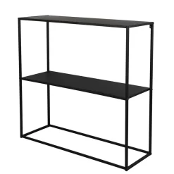 Wohnen Telefontische*80x80x27 Metall Regal ohne Rückwand in Schwarz - Daana
