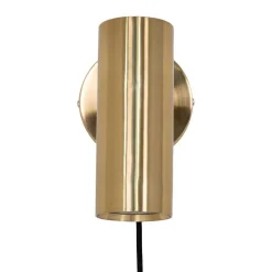 Wohnen 10x22x15 Metall Wandleuchte in Messing - Laganca