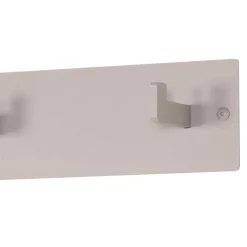 Wohnen 70x10x7 Metallgarderobe pulverbeschichtet in Taupe - Borad