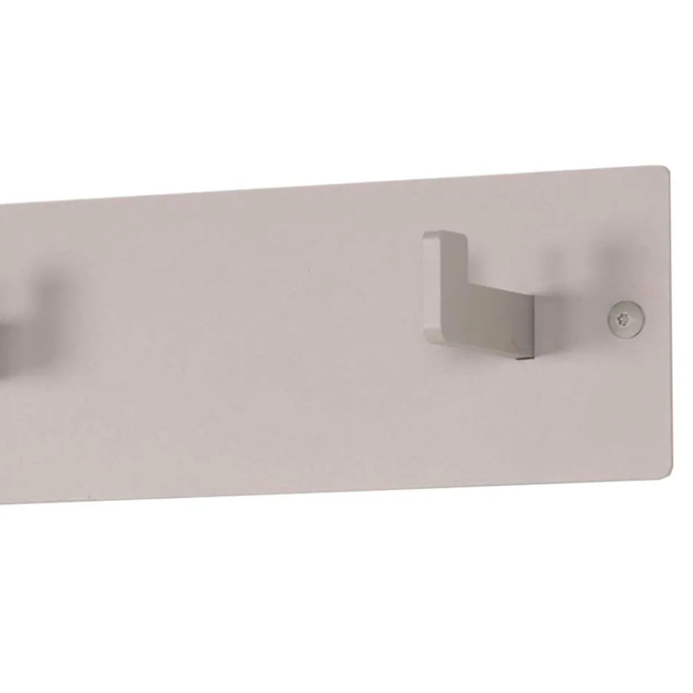 Wohnen 70x10x7 Metallgarderobe pulverbeschichtet in Taupe - Borad