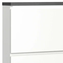 Wohnen Schuhschränke*95x127x18 Midi Schuhschrank mit drei Klappen & Tür - Suad