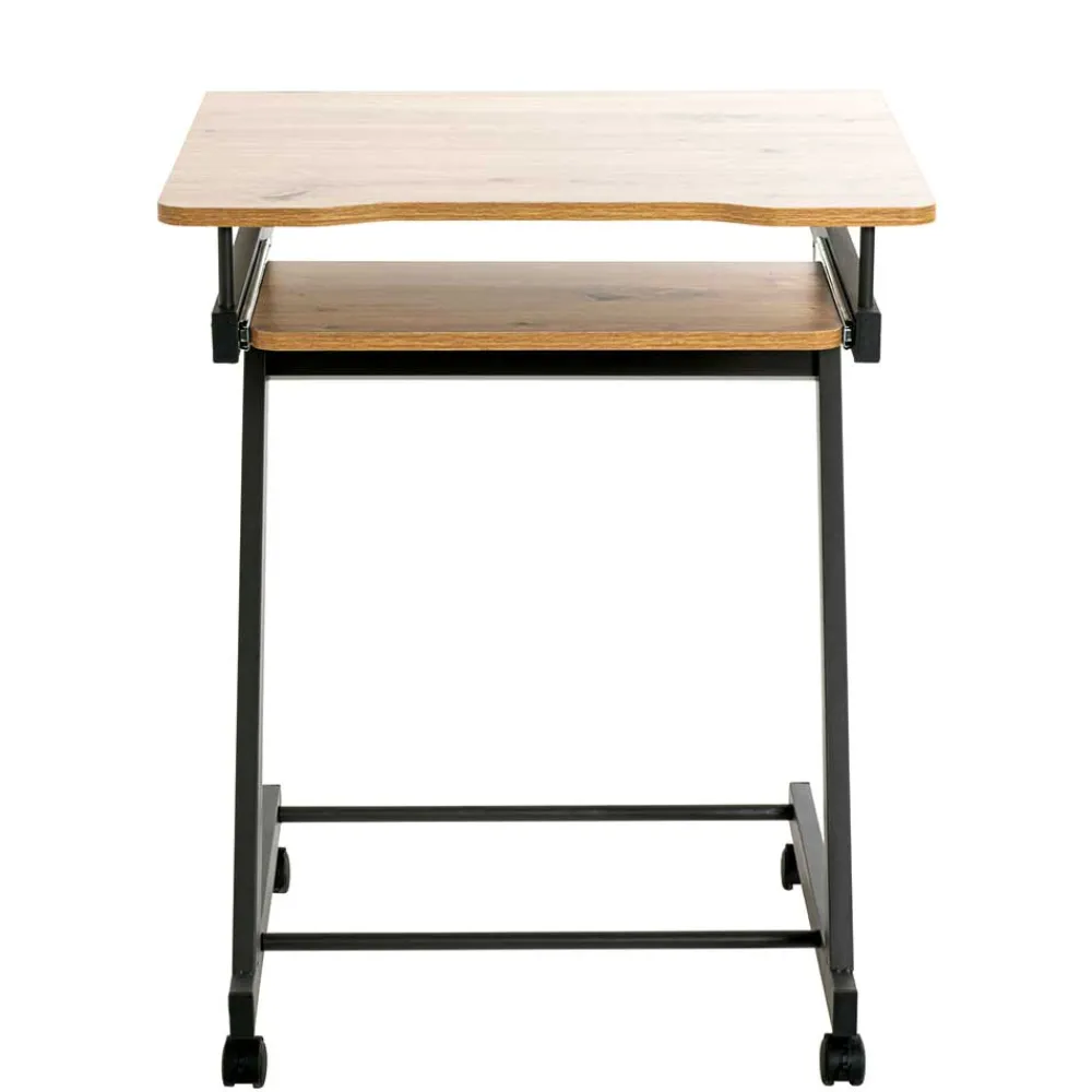 Wohnen 60x75x49 Mobiler Computertisch in Eiche Optik - Matanzas