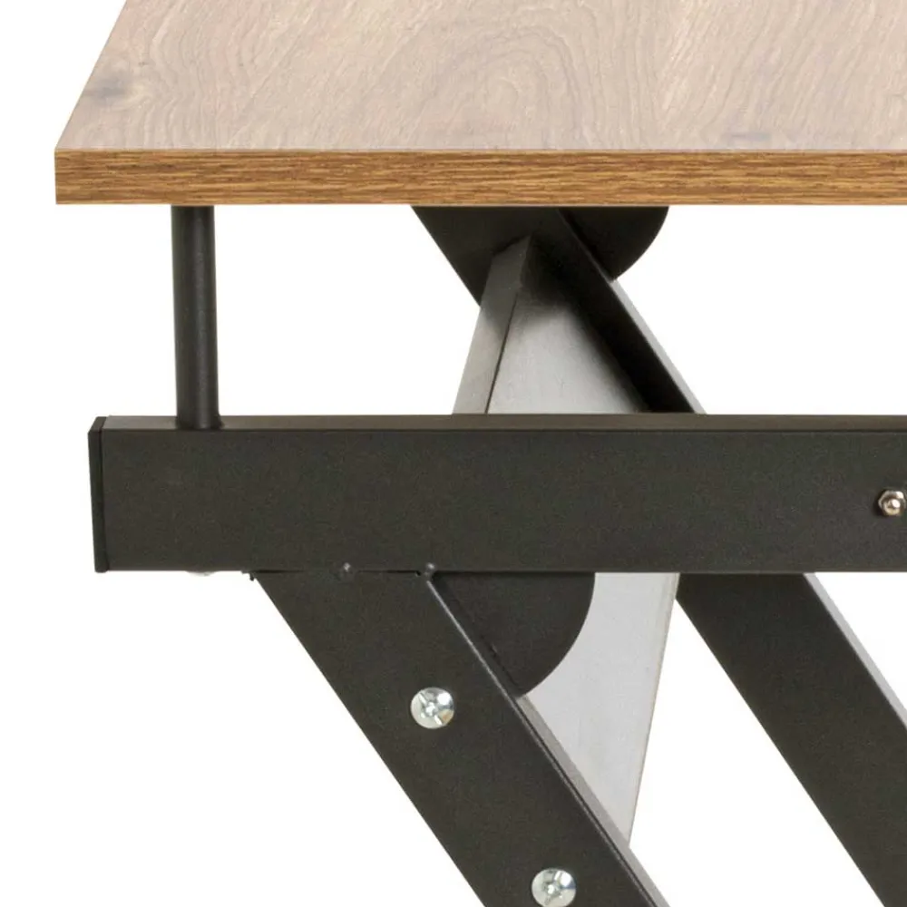 Wohnen 60x75x49 Mobiler Computertisch in Eiche Optik - Matanzas