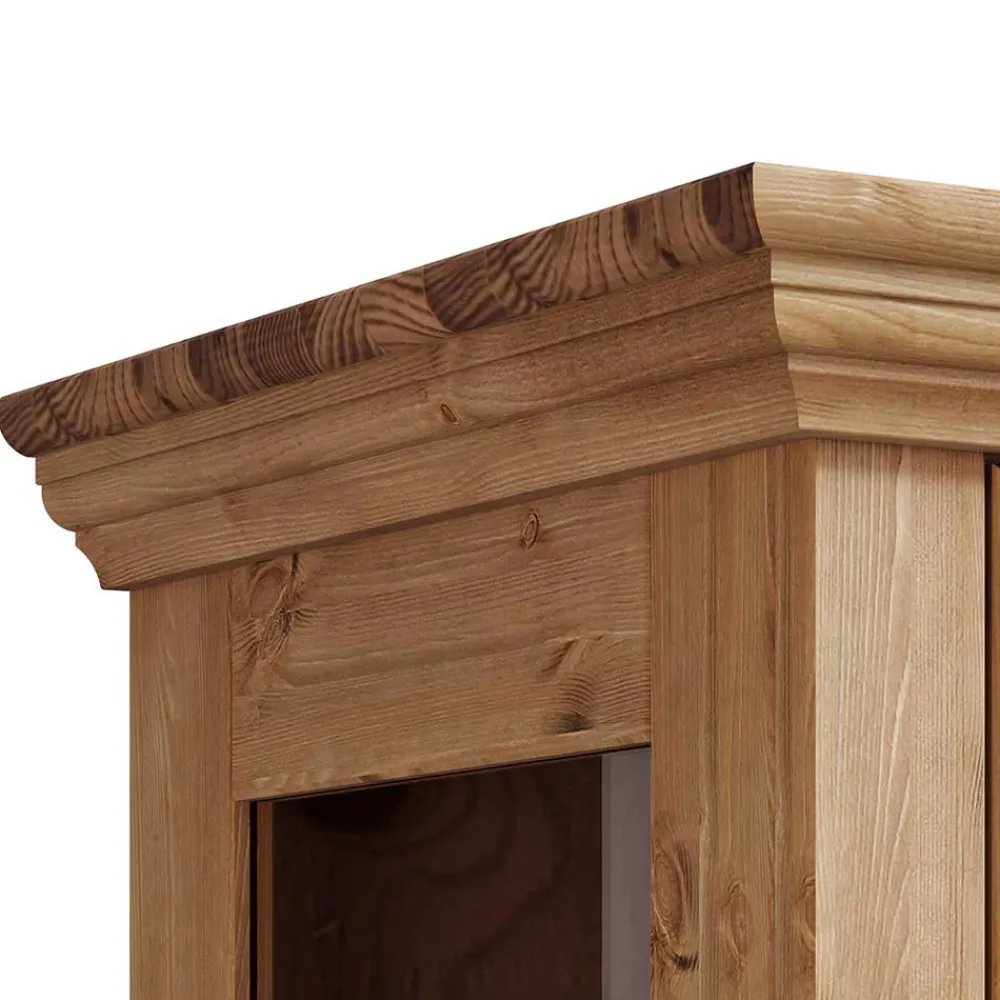 Wohnen 94x133x39 Modern Country Highboard aus Kiefer massiv - Noellisa