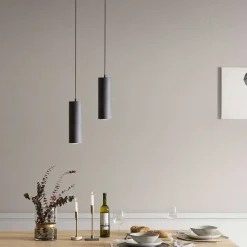 Wohnen 10x30x10 Moderne Hängeleuchte in Grau - Vattaru