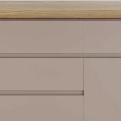 Wohnen 150x86x40 Moderne Kombi-Kommode in Taupe - Anja
