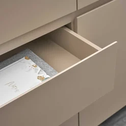 Wohnen 150x86x40 Moderne Kombi-Kommode in Taupe - Anja