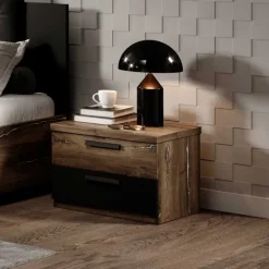 Wohnen 46x37x40 Nachtkommode auf Sockel - Rose