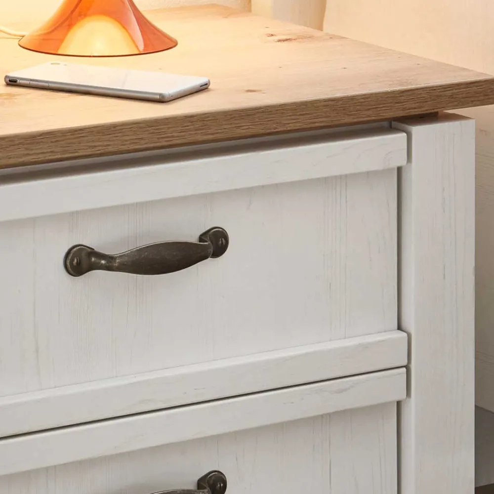 Wohnen 62x50x41 Nachtkommode im Landhausstil - Malvissa
