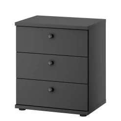 Wohnen Nachttische*50x57x36 Nachtkommode in Dunkelgrau - Mataram