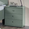 Wohnen 50x57x36 Nachtkommode in Graugrün - Rajavo