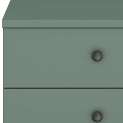 Wohnen 50x57x36 Nachtkommode in Graugrün - Rajavo