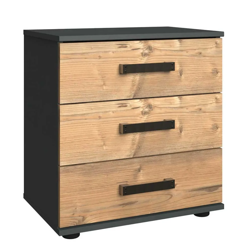 Wohnen 52x58x38 Nachtkommode in Tanne Dekor - Ardila