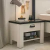 Wohnen Nachttische|Sideboards & Kommoden*60x46x39 Nachtkommode mit Fach und Schublade - Tramos