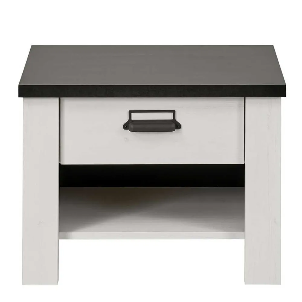 Wohnen Nachttische|Sideboards & Kommoden*60x46x39 Nachtkommode mit Fach und Schublade - Tramos