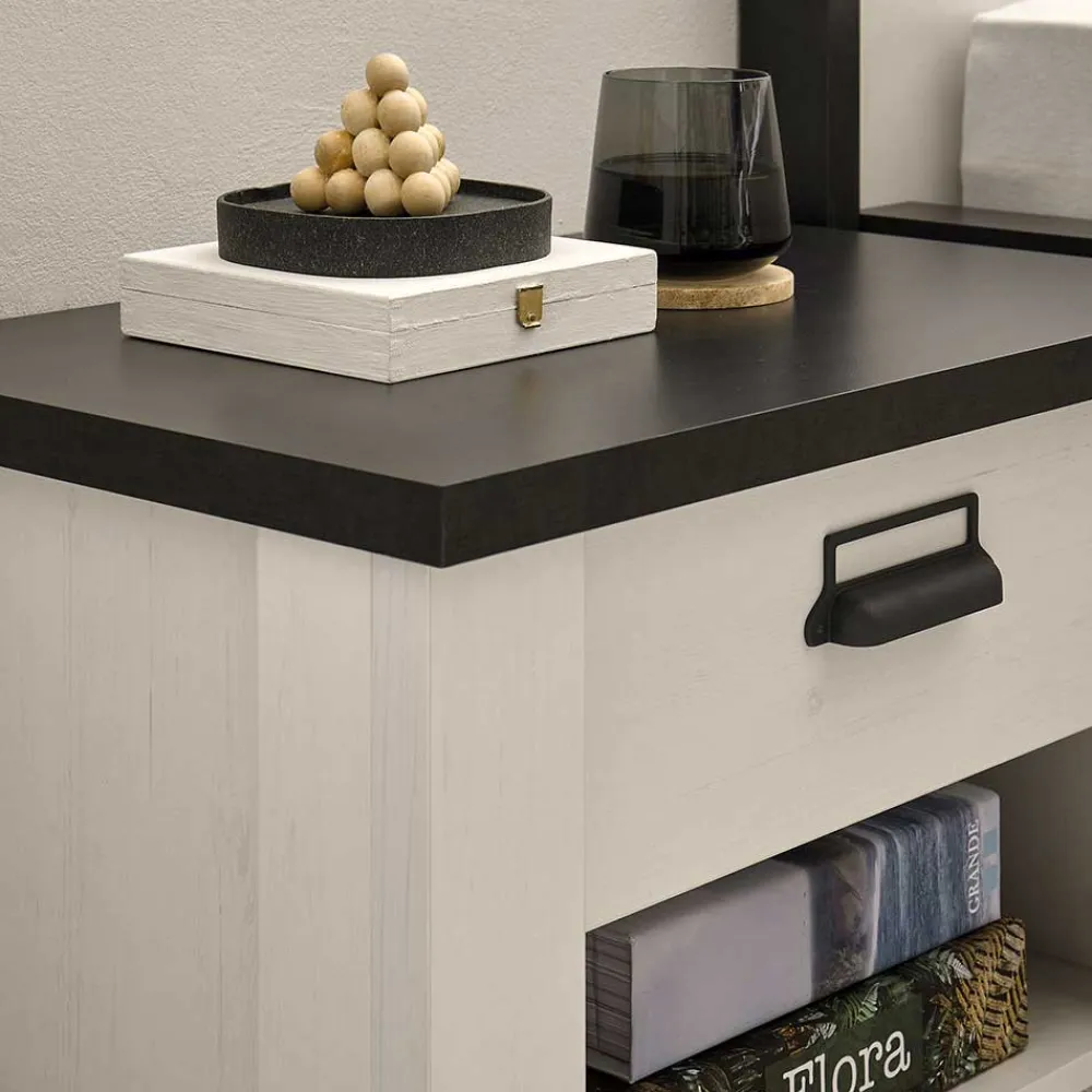 Wohnen Nachttische|Sideboards & Kommoden*60x46x39 Nachtkommode mit Fach und Schublade - Tramos