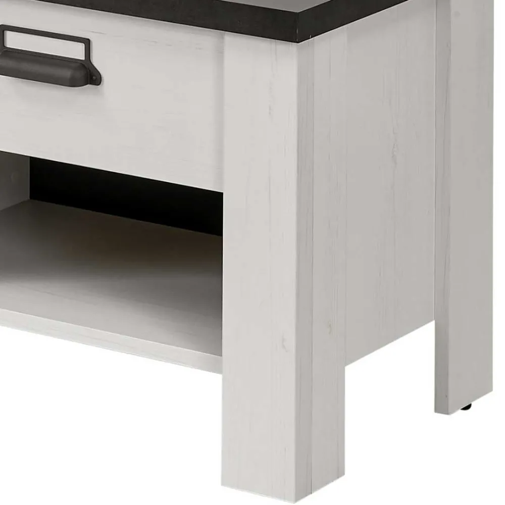 Wohnen Nachttische|Sideboards & Kommoden*60x46x39 Nachtkommode mit Fach und Schublade - Tramos