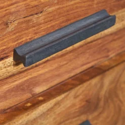 Wohnen 40x66x35 Nachtkommode mit Fach & 2 Schubladen - Crystons