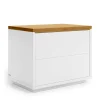 Wohnen 53x44x36 Nachtkommode mit Sockelgestell - Vintilias