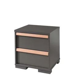 Wohnen Nachttische*48x49x40 Nachtkommode mit zwei Schubladen - Navlius