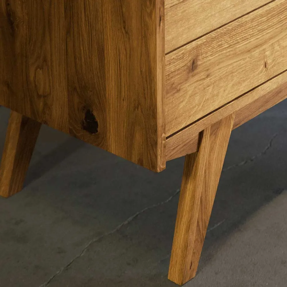 Wohnen Nachttische*55x43x39 Nachtkommode mit zwei Schubladen - Hardus