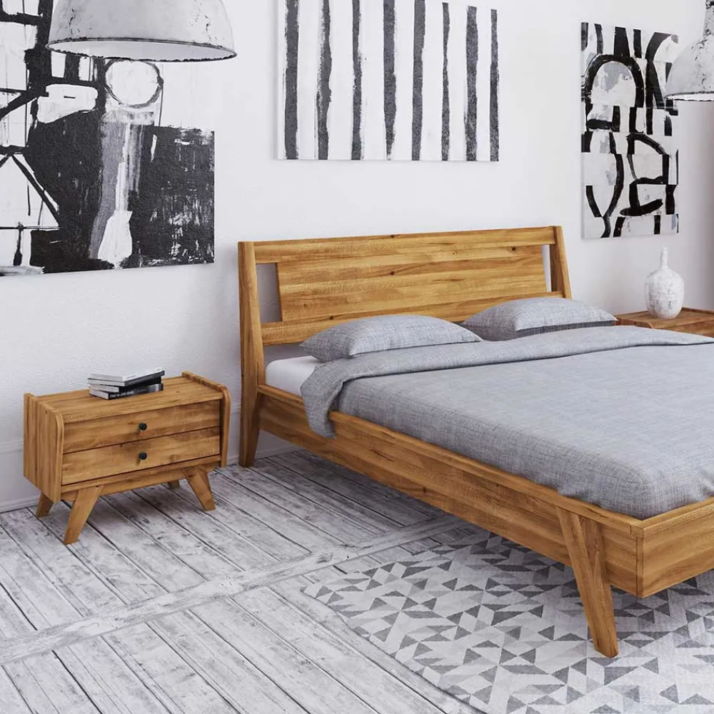 Wohnen Nachttische*55x43x39 Nachtkommode mit zwei Schubladen - Hardus