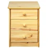Wohnen 43x57x35 Nachtschrank mit drei Schubladen - Kascanu