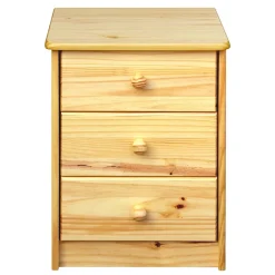 Wohnen 43x57x35 Nachtschrank mit drei Schubladen - Kascanu