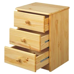 Wohnen 43x57x35 Nachtschrank mit drei Schubladen - Kascanu