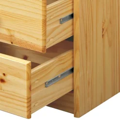 Wohnen 43x57x35 Nachtschrank mit drei Schubladen - Kascanu