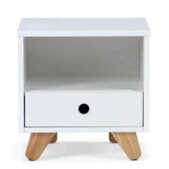 Kinder Wohnen 40x40x35 Nachtschrank mit Fach & Schublade - Kinfada