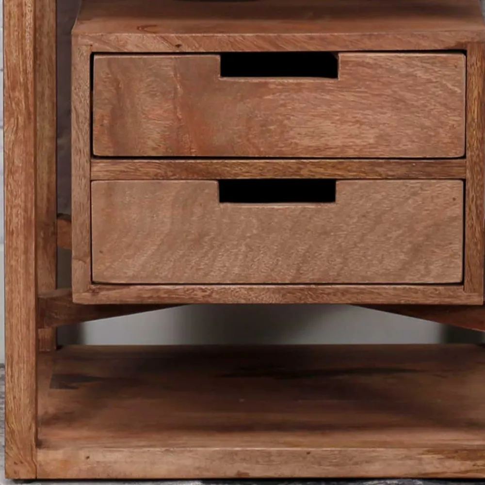 Wohnen Nachttische*45x55x35 Nachttisch aus Holz - Etersa