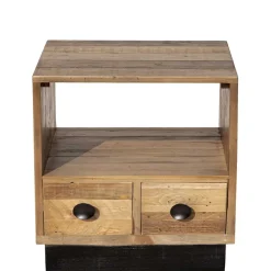 Wohnen 45x50x45 Nachttisch aus Recyclingholz - Dulcinus