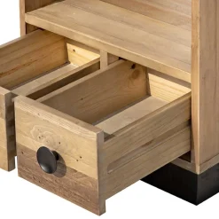 Wohnen 45x50x45 Nachttisch aus Recyclingholz - Dulcinus