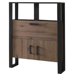 Wohnen Esszimmerschränke*101x134x39 Offener Schrank in Nussbaum NB - Dudleys