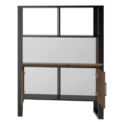 Wohnen Esszimmerschränke*101x134x39 Offener Schrank in Nussbaum NB - Dudleys