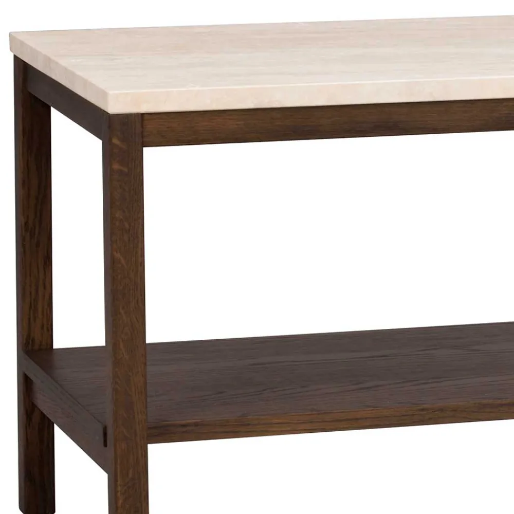 Wohnen Sideboards & Kommoden|Sideboards & Kommoden*140x45x40 Offenes Regal in Beige Travertin - Calumha