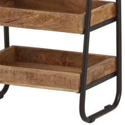 Wohnen 44x65x35 Offenes Regal mit 3 Holzablagen - Toma