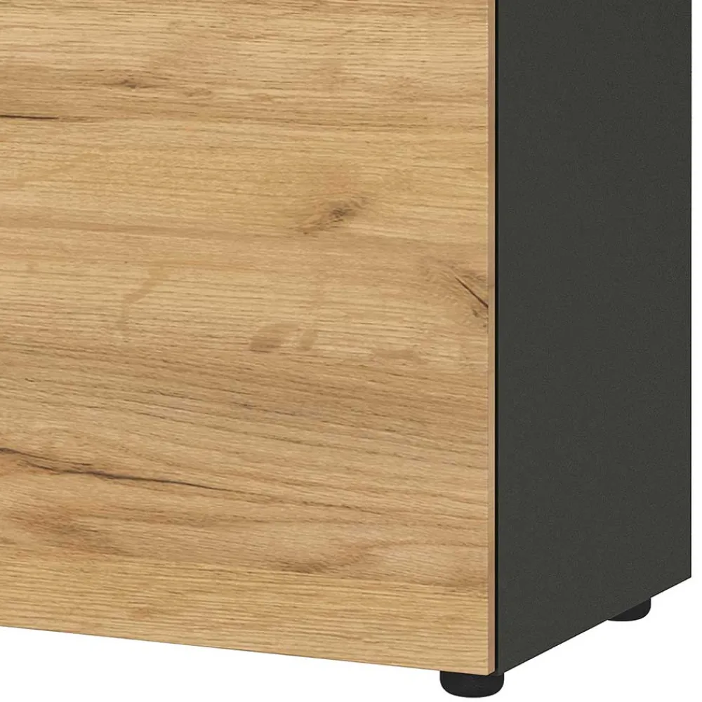 Wohnen Büroschränke*80x120x40 Office Vertiko in Wildeiche Optik - Contrage