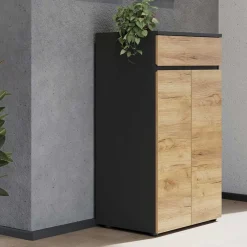 Wohnen Büroschränke*80x120x40 Office Vertiko in Wildeiche Optik - Contrage