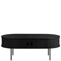 Wohnen Skandinavische Möbel|Couchtisch*120x45x60 Ovaler Couchtisch im Skandi Design - Venutura