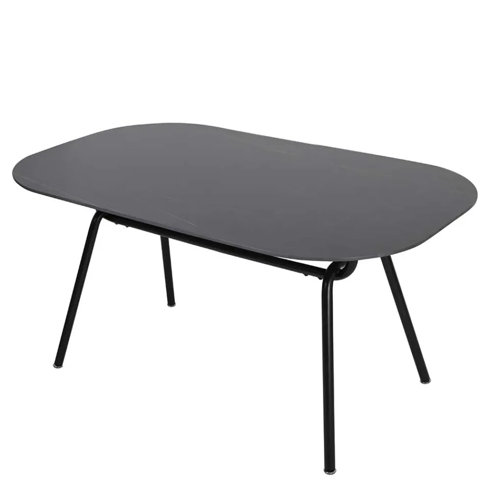 Wohnen 150x75x90 Ovaler Esstisch aus Sinterstein - Bostian