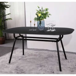 Wohnen 150x75x90 Ovaler Esstisch aus Sinterstein - Bostian