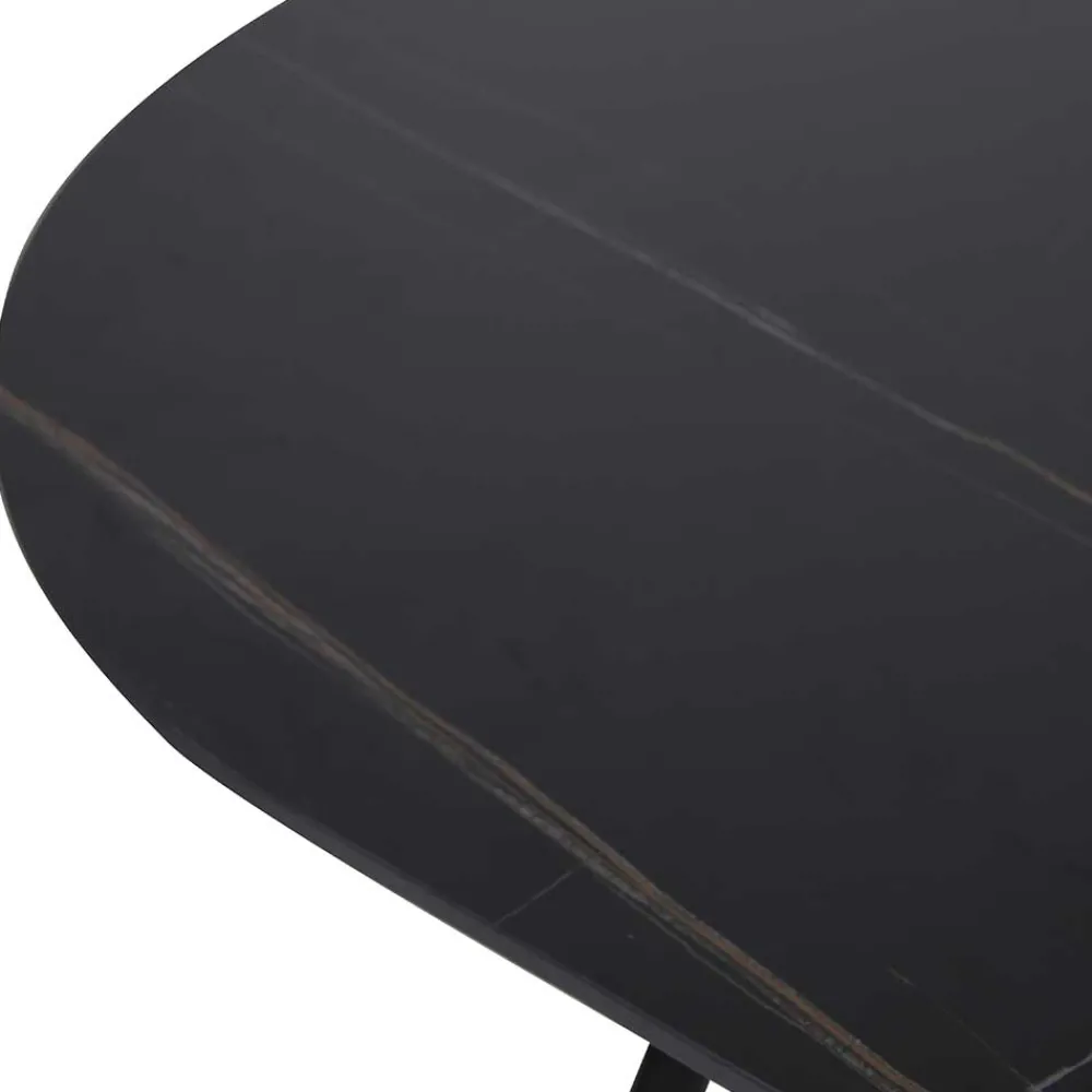 Wohnen 150x75x90 Ovaler Esstisch aus Sinterstein - Bostian