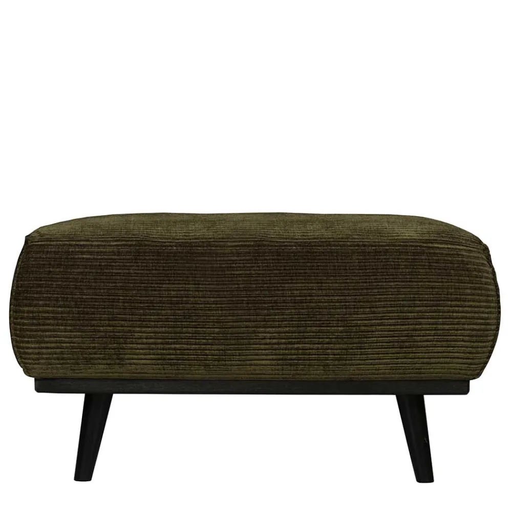 Wohnen Barhocker*80x40x55 Polsterhocker in Dunkelgrün - Pleano