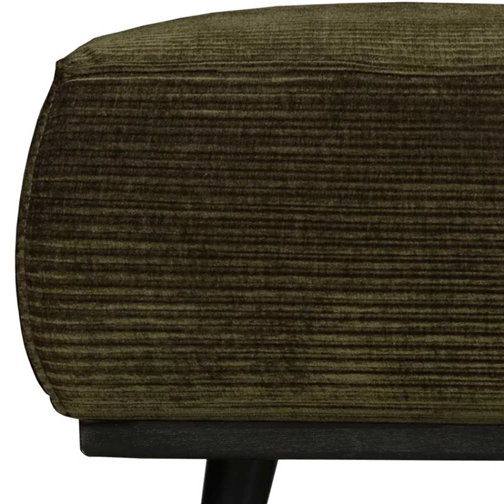 Wohnen Barhocker*80x40x55 Polsterhocker in Dunkelgrün - Pleano